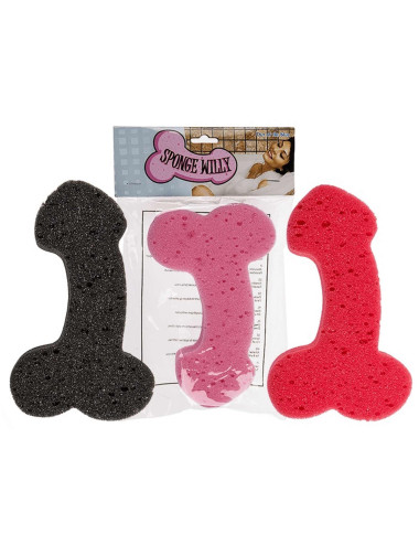 Zabawka - Bath Sponge Penis - 19cm Red