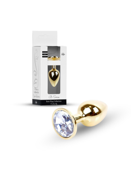 Plug-Jewellery Gold PLUG- Clear