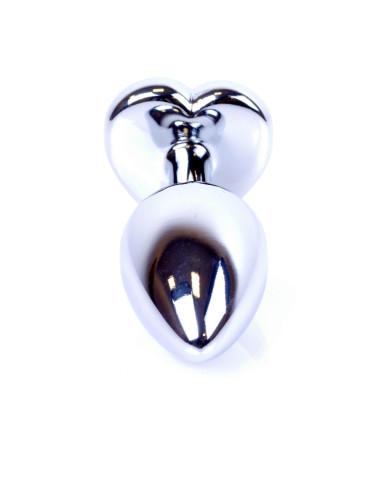 Plug-Jewellery Silver  Heart PLUG- Dark Blue