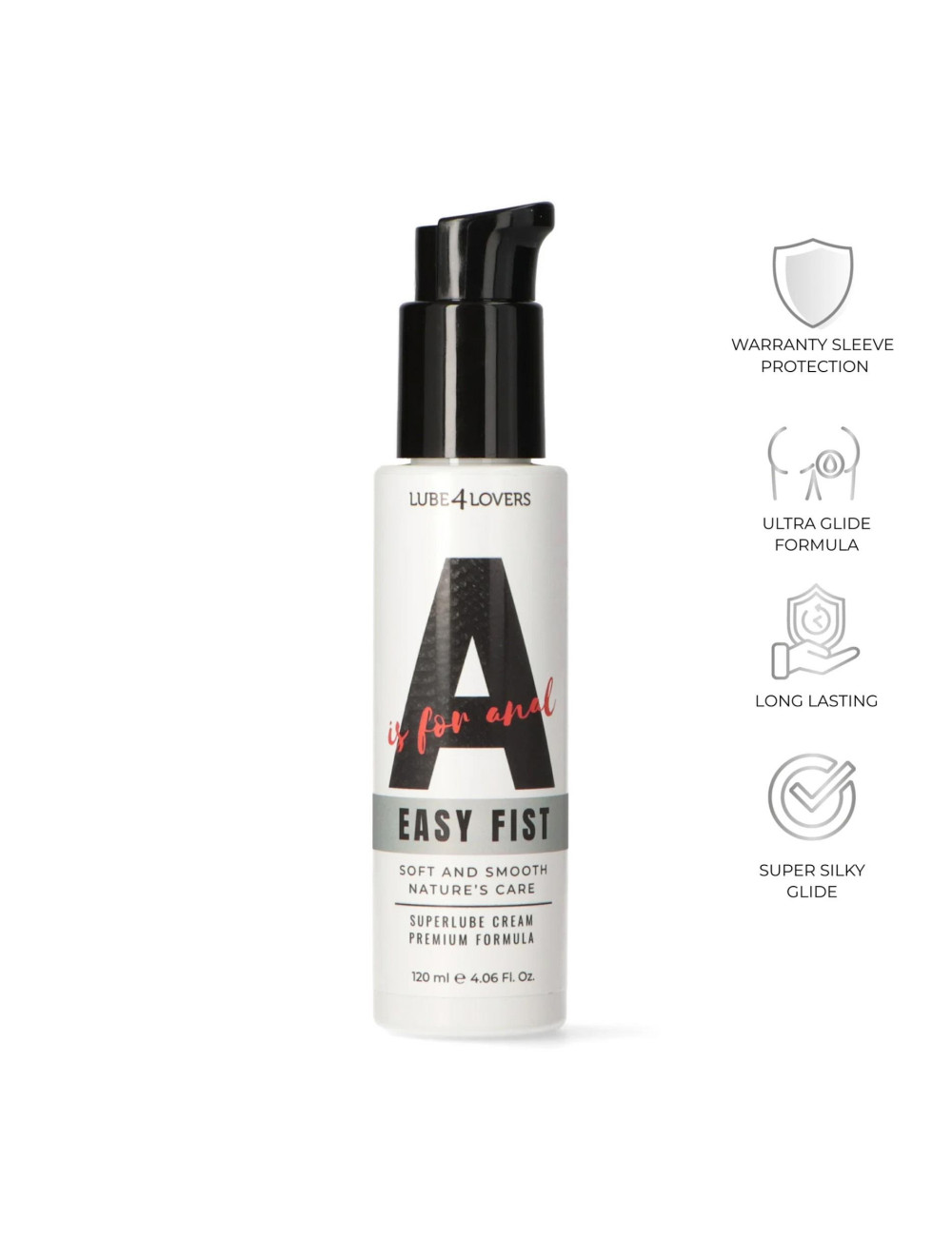 A is for Easy Fist – Creamy Anal Lubricant 120 ml