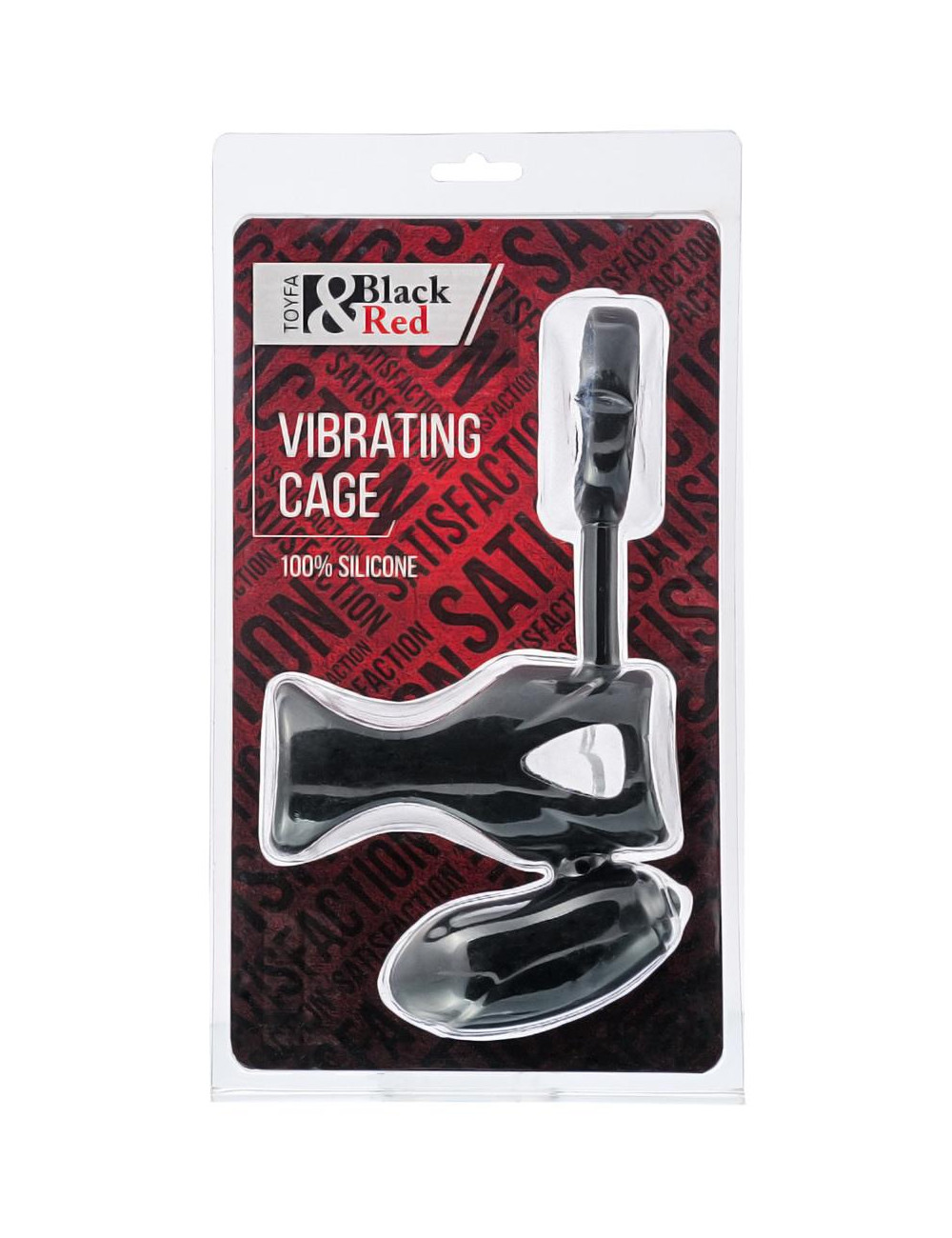 Black & Red – Pierścień wibracyjny silikonowy 14,5 cm z stymulacją łechtaczki, wodoodporny