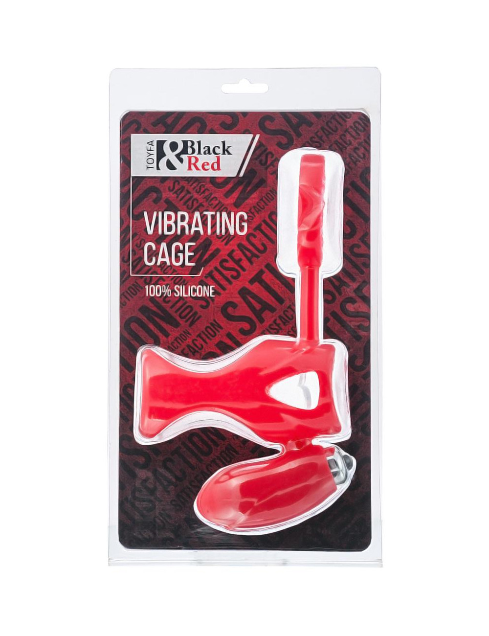 Black & Red Czerwony Pierścień Wibracyjny do Penisów z Stymulacją 14,5 cm