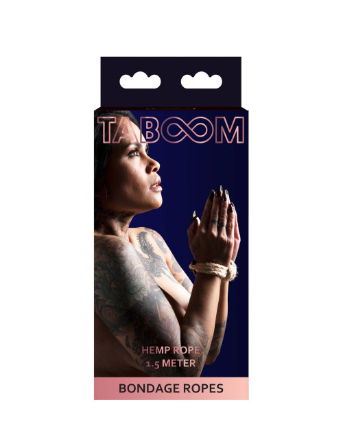 Taboom Hemp Rope Sznurek Konopny do Bondage 1.5m Nude