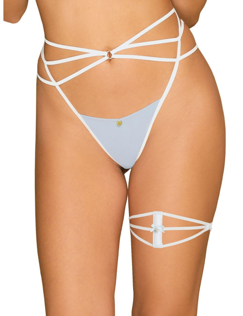 Obsessive A760 Elegancka Podwiązka Biała L/XL