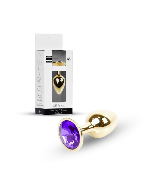 Plug-Jewellery Gold PLUG- Purple