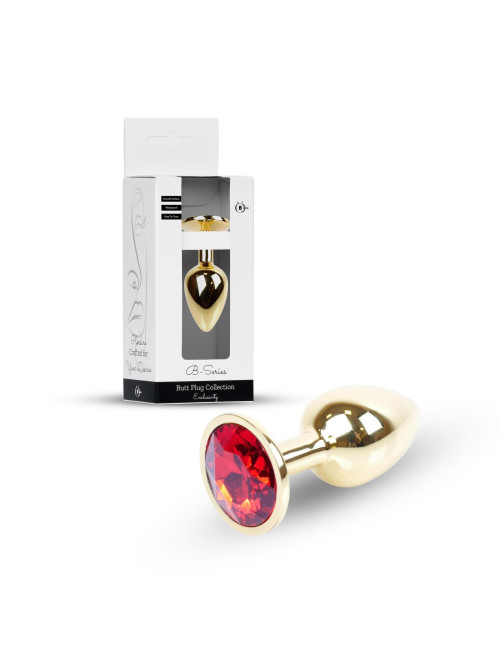 Plug-Jewellery Gold PLUG- Red