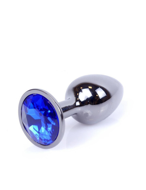 B - Series Dark Silver Plug-Jewellery - Dark Blue