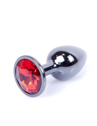 Plug-Jewellery Dark Silver PLUG- Red