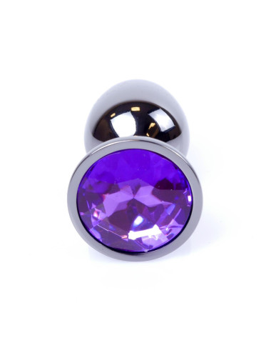 Plug-Jewellery Dark Silver PLUG- Purple
