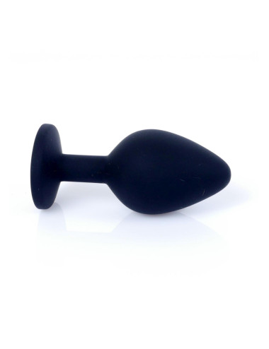 Plug-Jewellery Black Silicon PLUG Medium- Pink Diamond