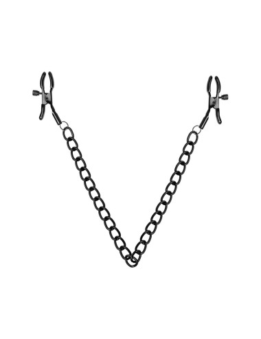 Bedroom Fantasies - Nipple Clamps
with Chain Black