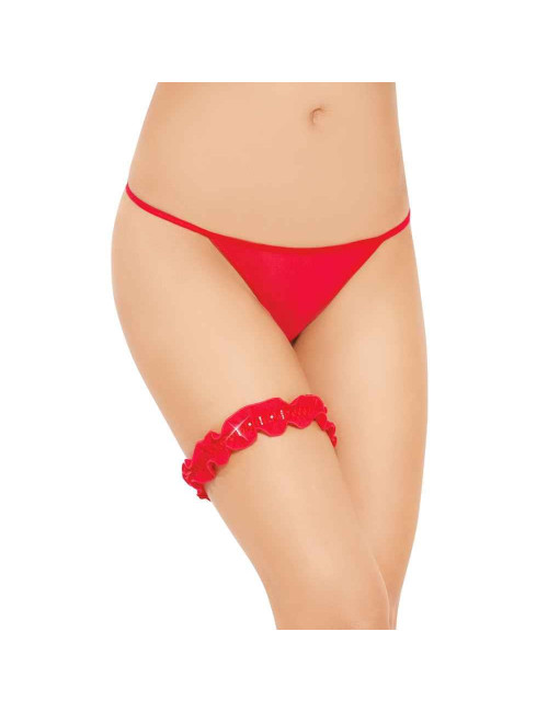 SoftLine Collection Czerwone Podwiązki 7406 S/L