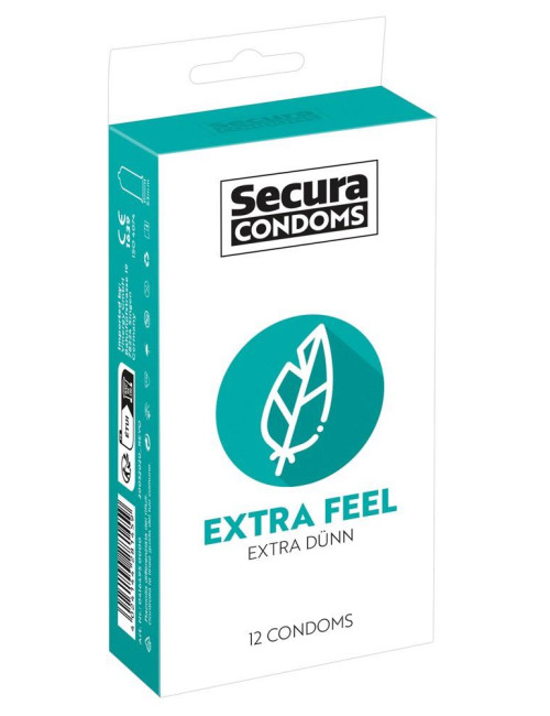 Secura Extra Feel Prezerwatywy Cienkie 12 szt.