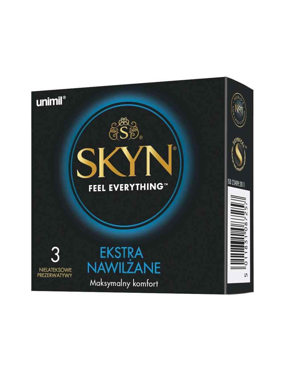 SKYN Elite Extra Lube Prezerwatywy Nielateksowe 3 szt.