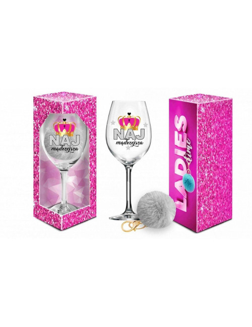 Kieliszek do Wina Signoria 700ml z Pomponem Najmądrzejsza