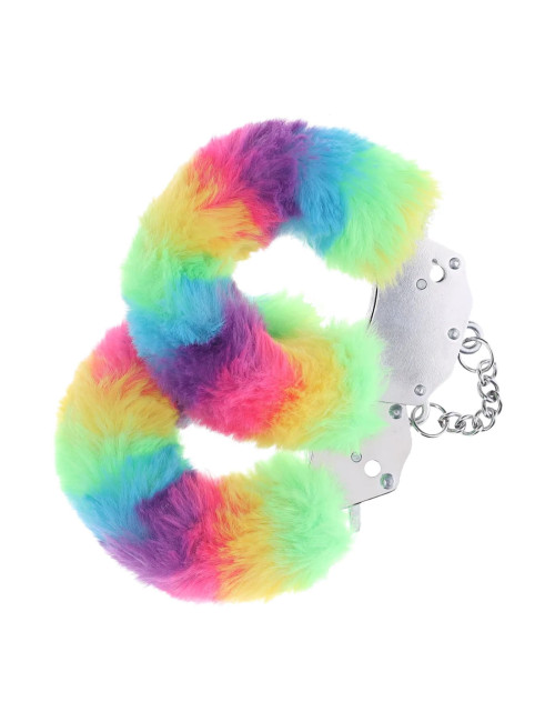 Ouch! Puszyste Kajdanki BDSM Heavy-Duty Multicolor