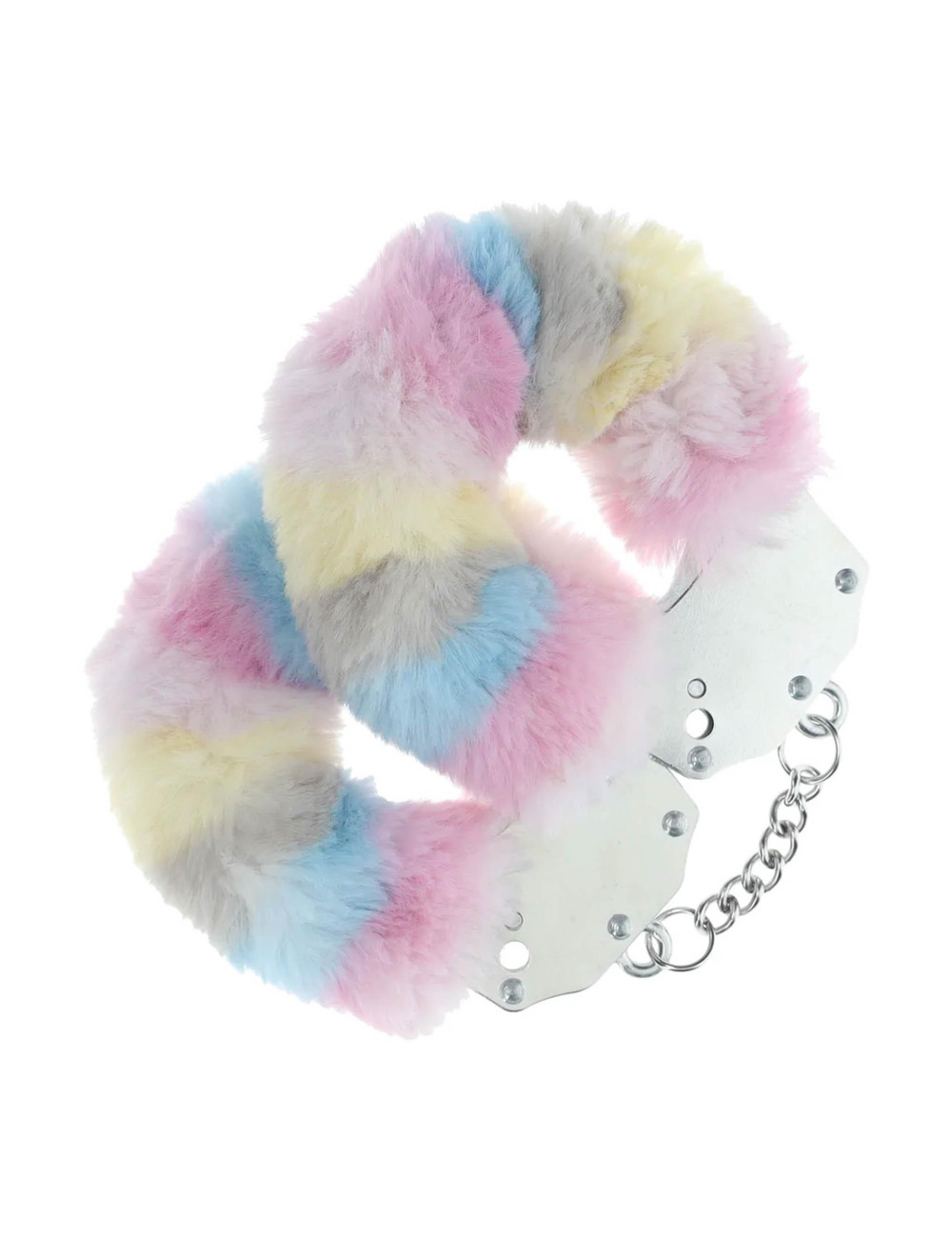 Kajdanki BDSM fluffy Heavy-duty Multicolor 2 – bezpieczne, miękkie i wytrzymałe
