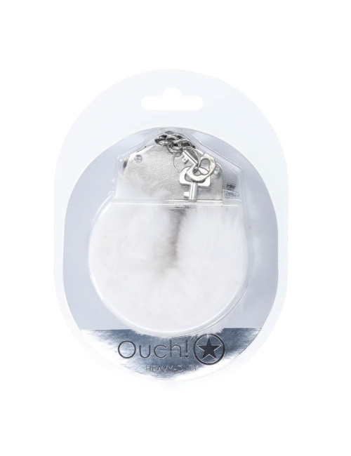 Heavy-duty Fluffy Handcuffs - White