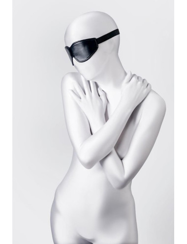 Anonymo mask, PU leather, black, 26.5 cm