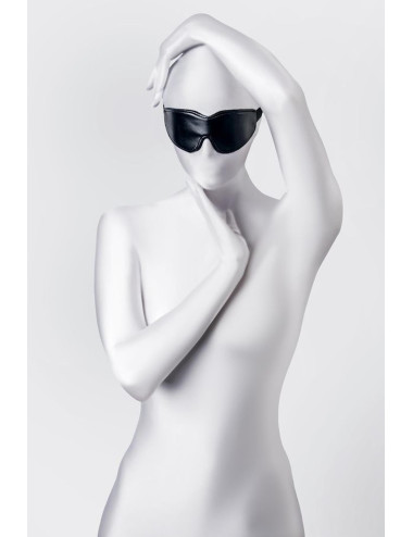 Anonymo mask, PU leather, black, 26.5 cm