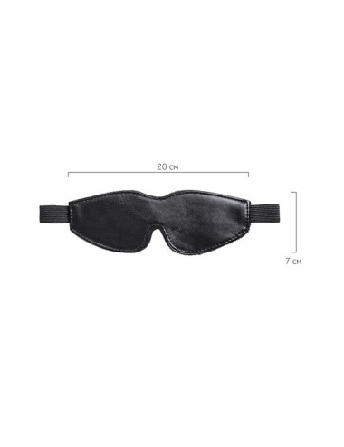Anonymo mask, PU leather, black, 26.5 cm
