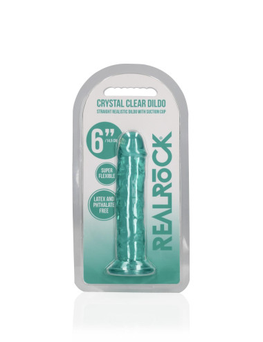 Straight Realistic Dildo with Suction Cup - 6'' / 14,5