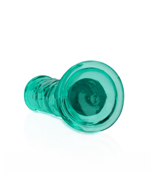 Realistyczny Dildo z Przyssawką 14,5 cm Turkusowy RealRock