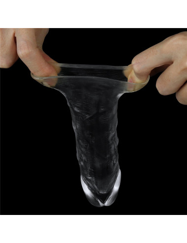 Flawless Clear Penis Sleeve Add 1''