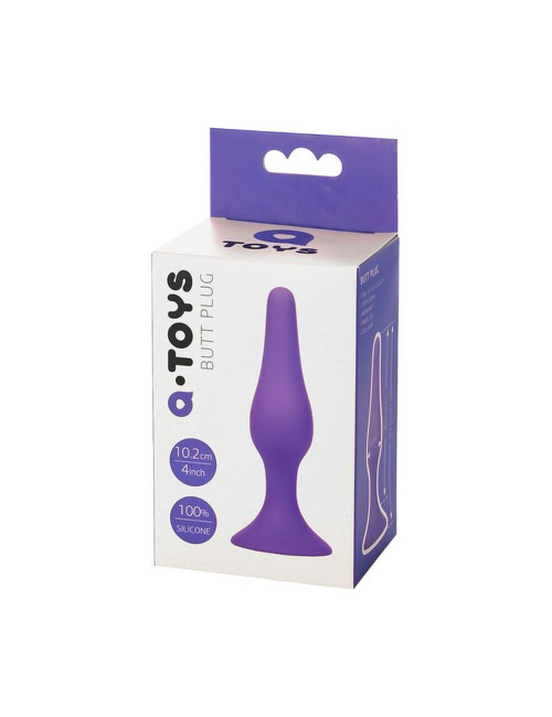 A-TOYS, Anal Plug, Silicone, Purple, 10.2 cm