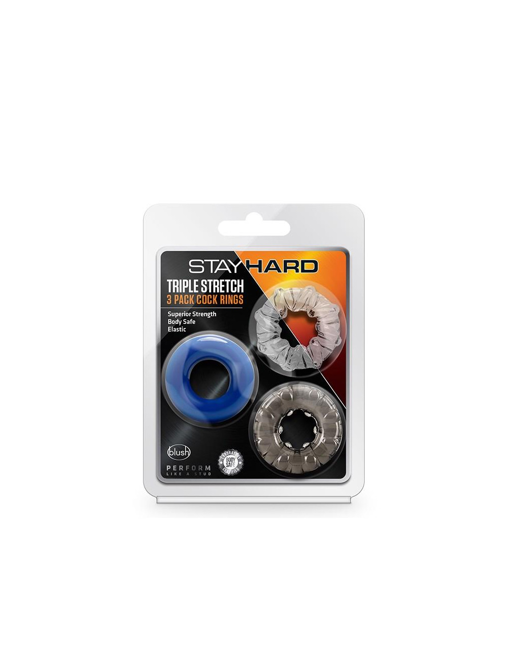 STAY HARD TRIPLE STRETCH 3PACK COCKRINGS