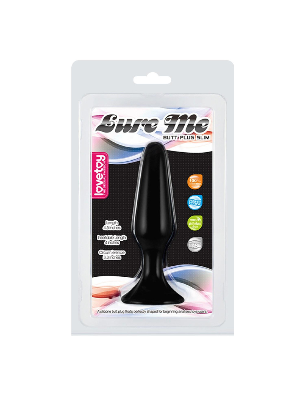 LURE ME Silicone Anal Plug S