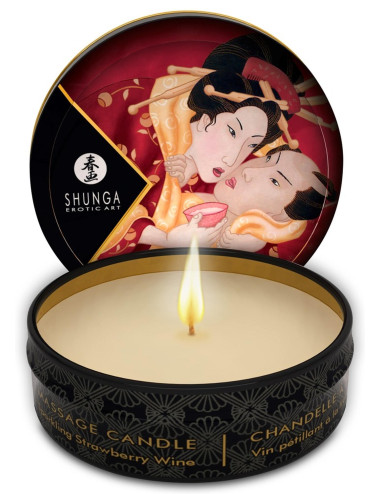 Mini Massage Candle Strawberry Sparkling Wine
