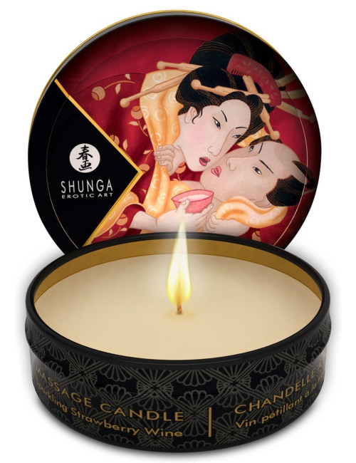 Mini Massage Candle Strawberry Sparkling Wine