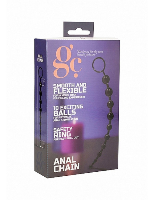 GC Anal Chain Black - Czarny łańcuszek analny