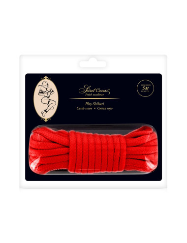 SM BONDAGE ROPE RED 5M (Size: T1)
