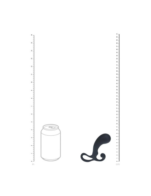 Bulb with Loop Silicone Prostate Massager - S - Black