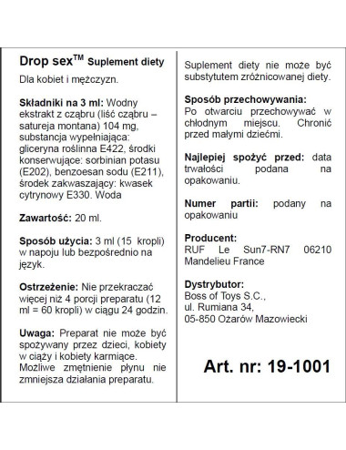 Supl.diety-DROP SEX 20 ML