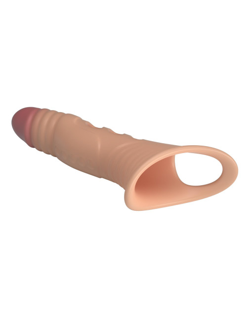 Pretty Love 8.7" Vibrating Penis Sleeve - Wibrująca nakładka