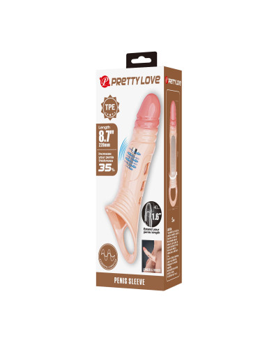 Pretty Love 8.7" Vibrating Penis Sleeve