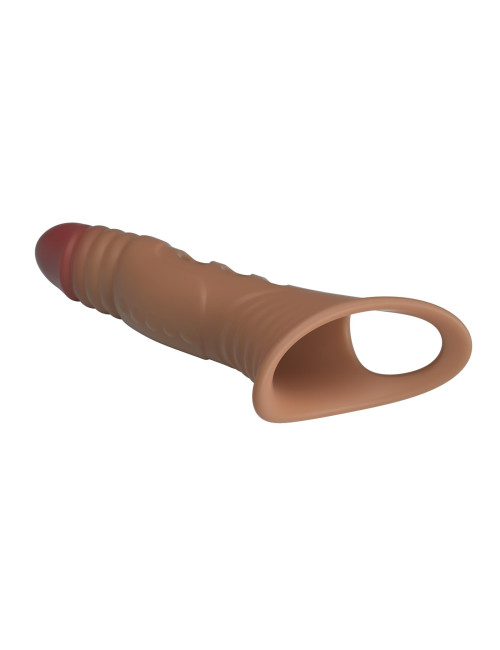 Pretty Love 8.7" Vibrating Penis Sleeve Extender - Przedłużka