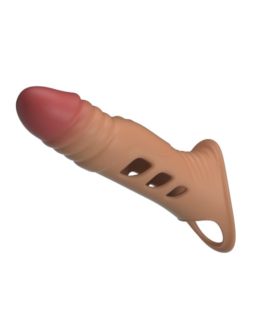 Pretty Love 8.7" Vibrating Penis Sleeve Extender - Przedłużka