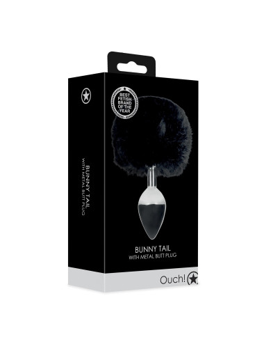 Bunny Tail with Metal Butt Plug