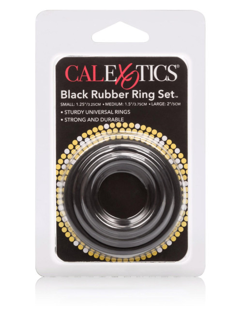 Rubber Ring - 3 Piece Set Black