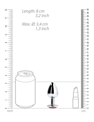 Round Gem Butt Plug - Medium