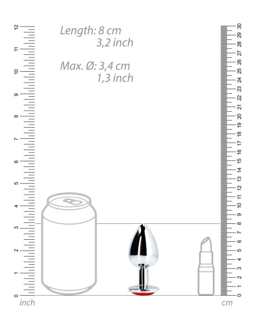 Round Gem Butt Plug - Medium