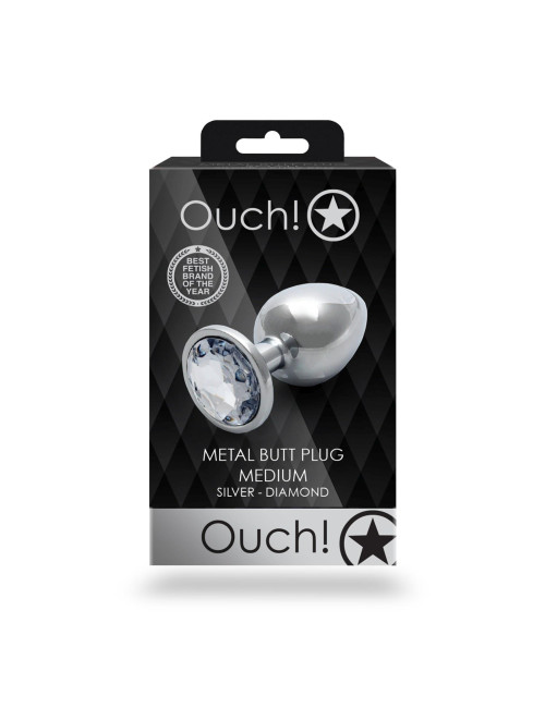 Round Gem Butt Plug - Medium
