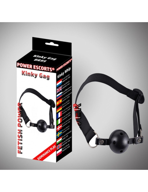 Kinky gag black  ball gag