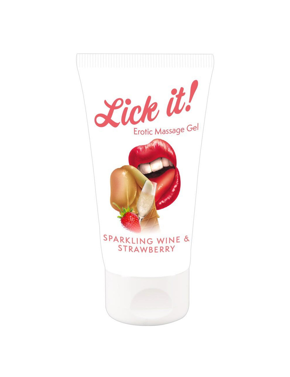 Lick it! Wine-Strawberry - Jadalny żel o smaku winogrono-truskawka 50 ml