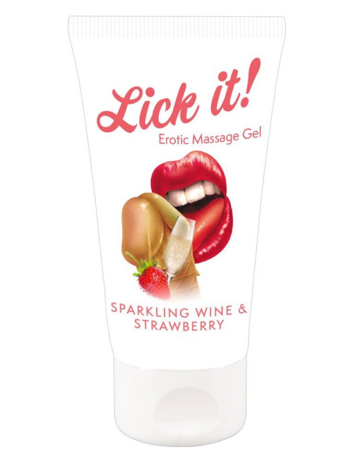 Lick it! Wine-Strawberry - Jadalny żel o smaku winogrono-truskawka 50 ml