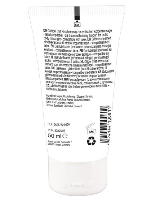 Lick it! Wild Cherry - Jadalny żel o smaku dzikiej wiśni 50 ml